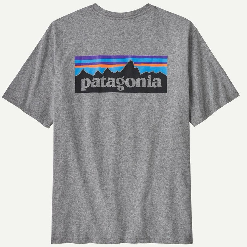 Patagonia Men's XXL GRAY Graphic Logo Tee Shirt XXLARGE